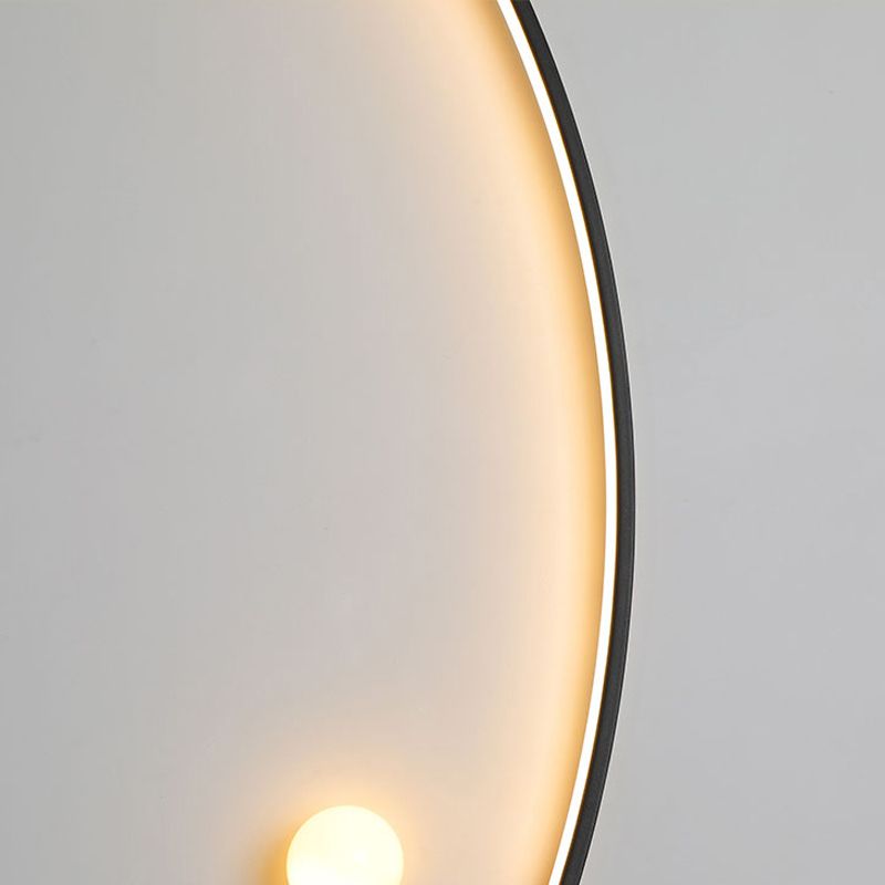 Metal Linear Shape Wall Light Modern Style 2-Lights Wall Mount Light Fixture
