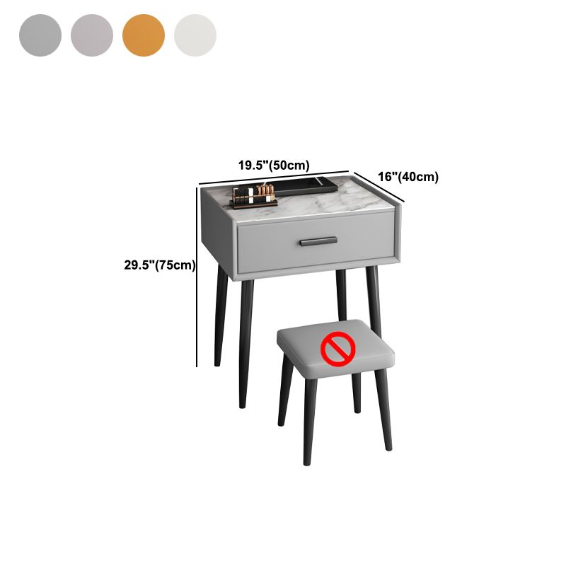 Modern 29.5" Height Slate Table Top Makeup Vanity for Bedroom