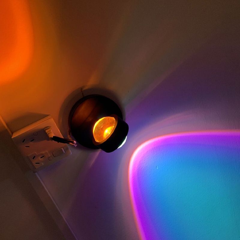 Moderne Stil runde Wandlampen Metall Multi -Leuchten Wandbeleuchtung Armaturen