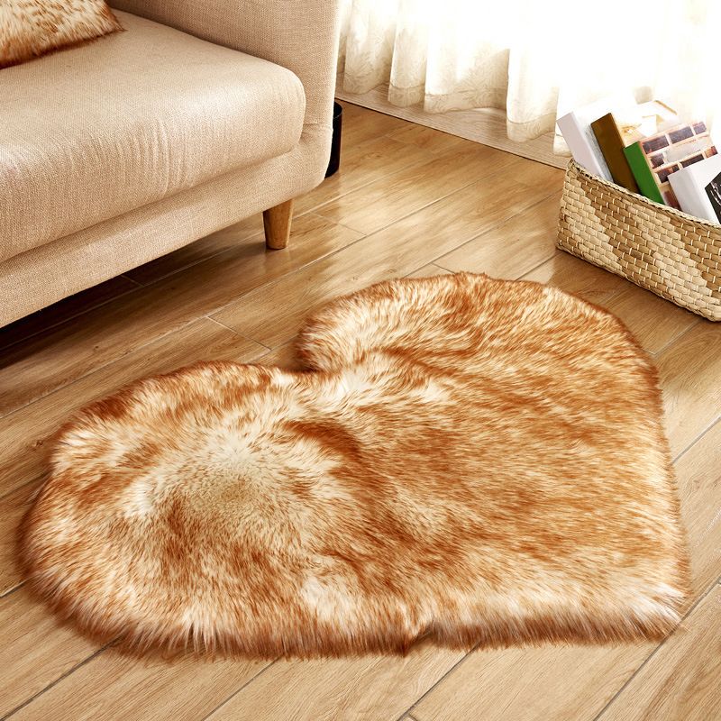 Modern Solid Color Carpet Leisure Polyester Shag Rug Non-Slip Backing Carpet for Living Room