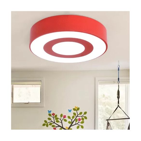 Plafonnier en acrylique à cercle concentrique pour enfants, plafonnier de couleur vive pour la maternelle