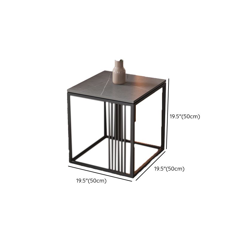 No Distressing Single Coffee Table Modern Grey Slate Frame Coffee Table