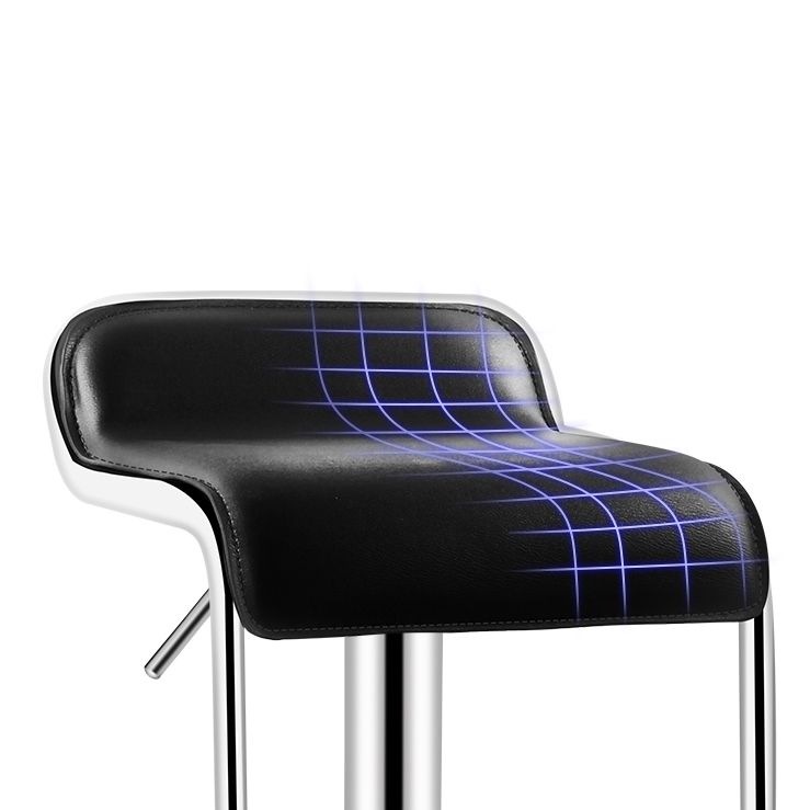 Taburete de bar rectangular moderno reposapiés silla de mostrador de metal ajustable para interiores