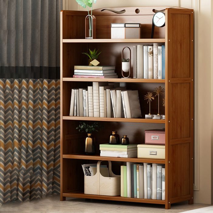 Brown Color Modern Style Bookshelf Engineer Wood Bookcase for Home
