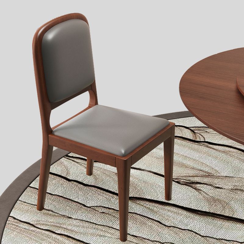 Modern Dining Chair 19'' Wide Open Side Chair with 4 Wood Legs for Home Use