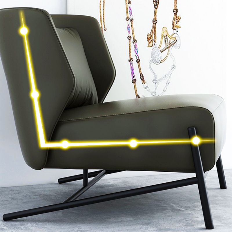 28.3"Wide Tight Back Armless Single Lounge Chair for Bedroom