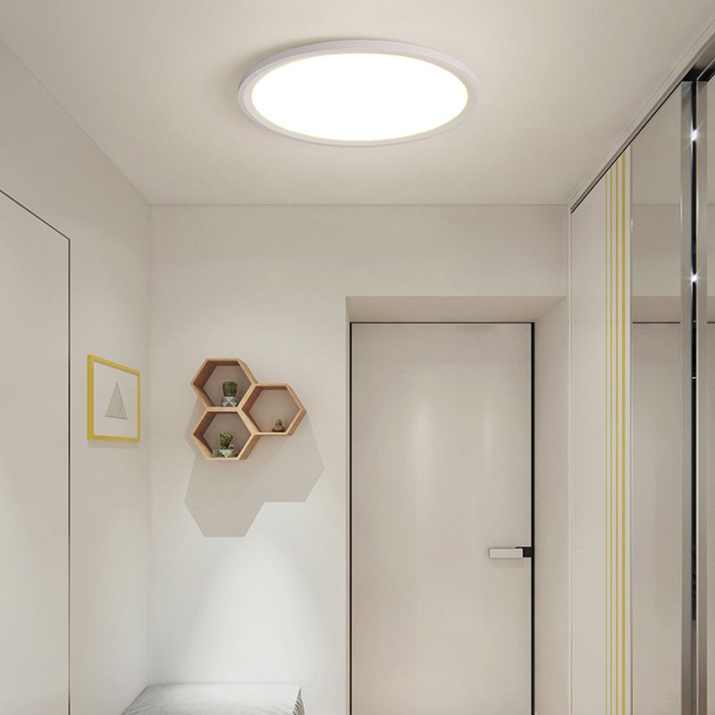 Illuminazione per montaggio a soffitto a LED ad anello Plafoniere moderne da incasso con paralume in acrilico