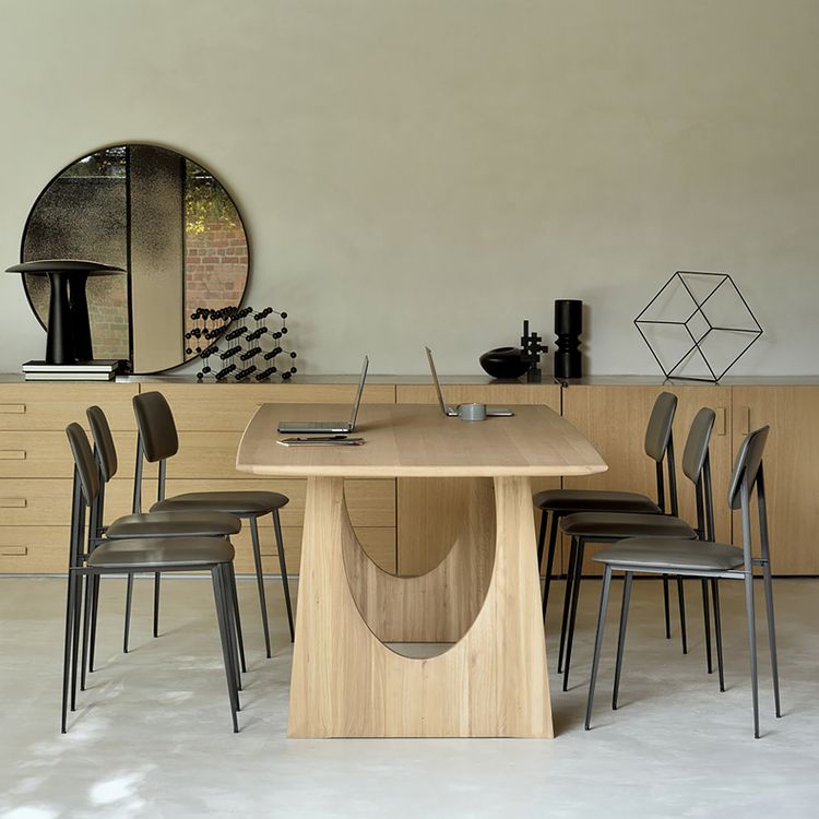 Contemporary Side Chair Metal Open Back Dining Room Chair for Home