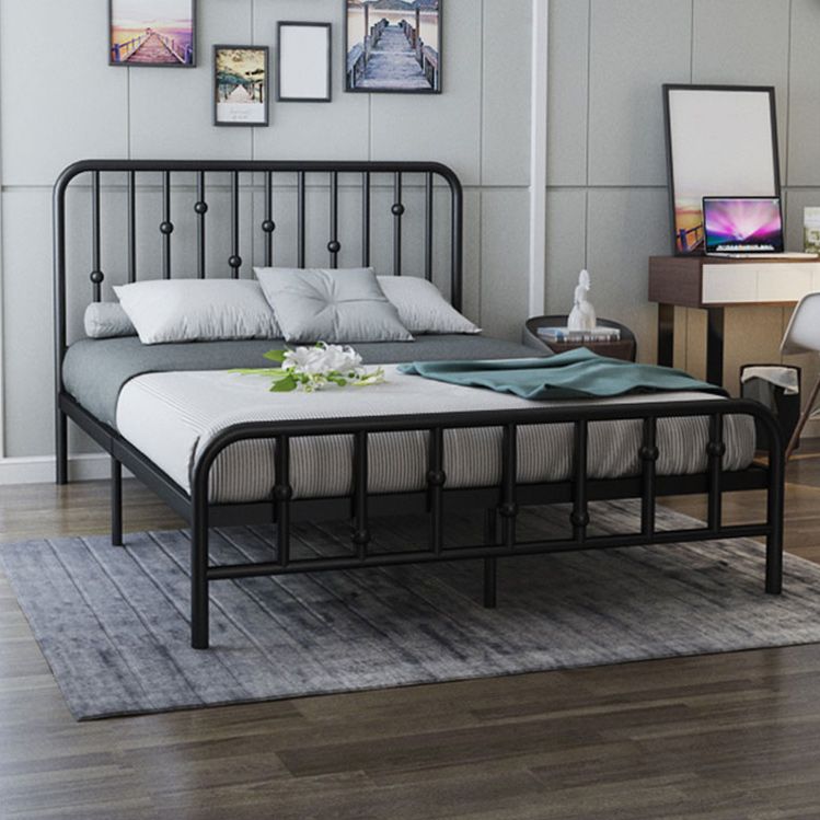 Luxurious Low Profile Bed Frame Metal Standard Bed with Headboard