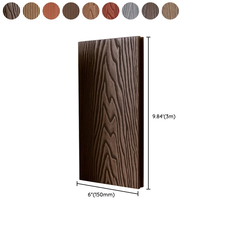 Outdoor Patio Deck Tile Kit Nailed Composite Embossed Deck Plank