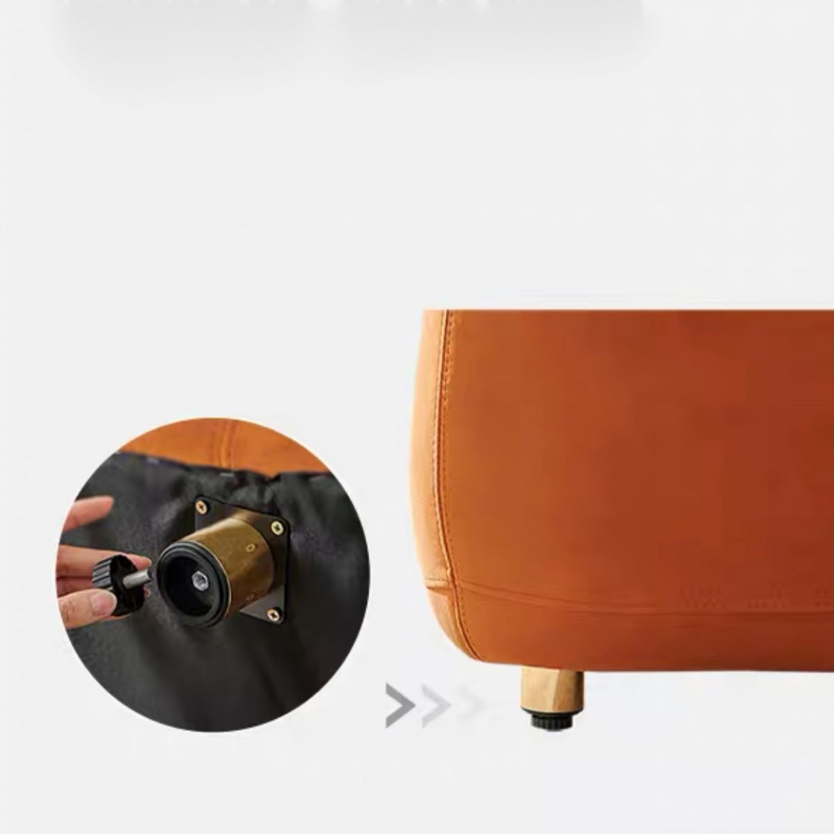 Contemporary Stationary Fabric Living Room Seating Armless Sofa