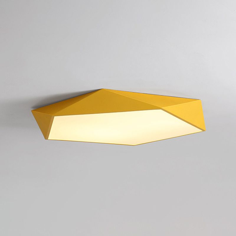 Forma geométrica moderna lámpara de techo restaurante Metal 1 lámpara de techo de luz