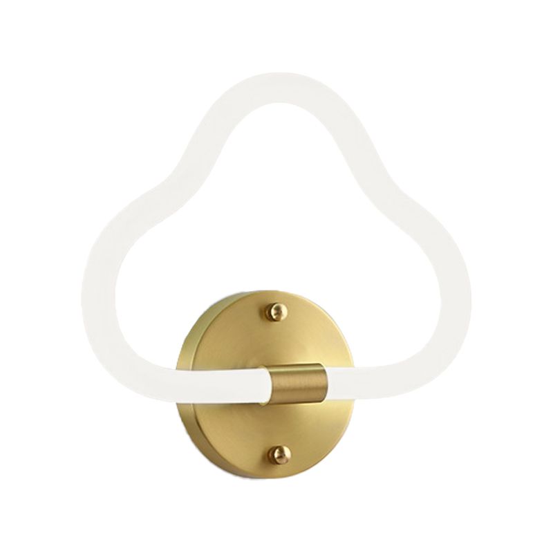 Linear Wall Sconces Modern Metal Wall Lamp in Gold for Living Room