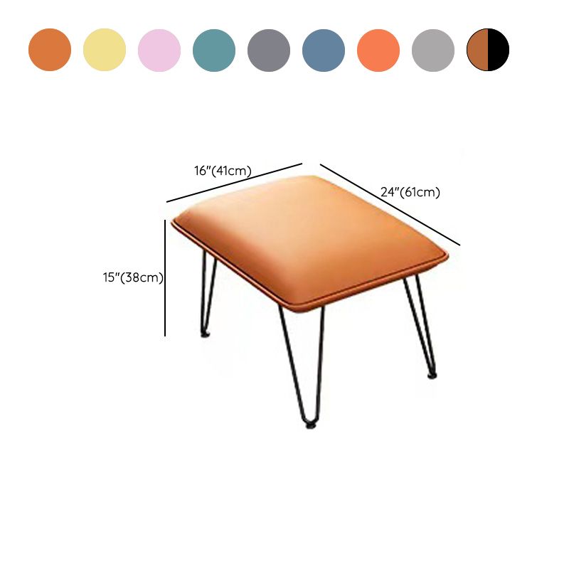 Modern Glider Chair Pure Color Cushions Rocking Chair with Dark Legs