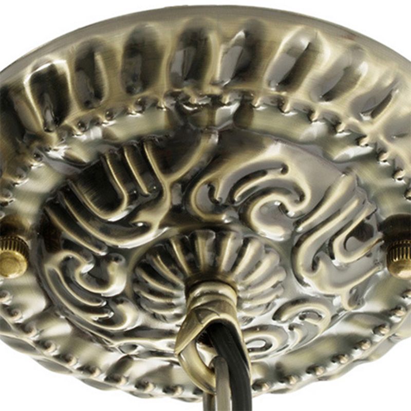 Kuppel Buntglas Kronleuchter Lampe Tiffany Style 5 Lichter Blau Anhänger Beleuchtung