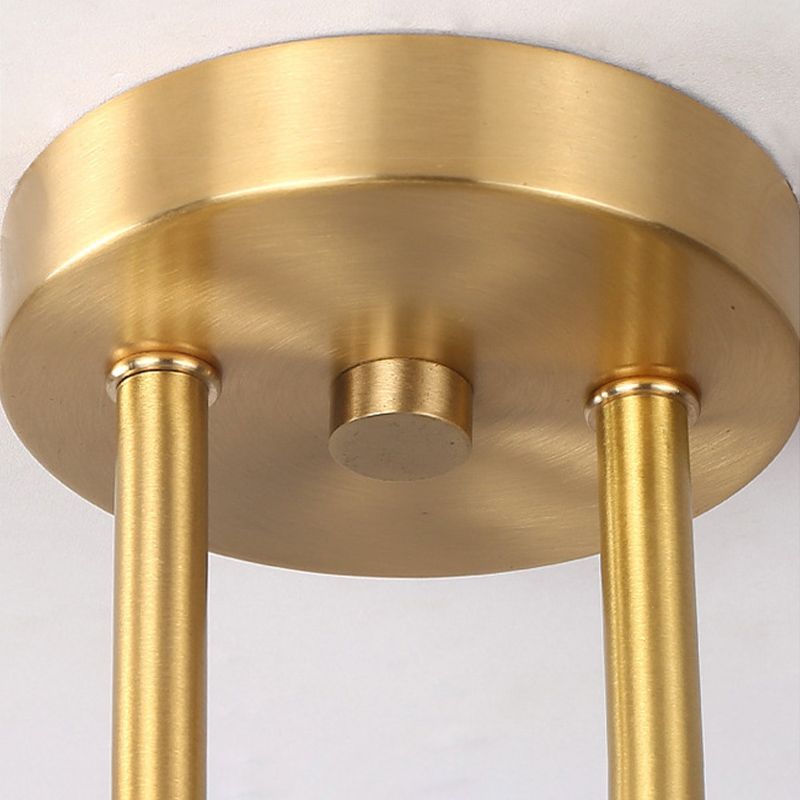 Modern Style Global Shape Island Lights Glass 3/7/9 Lights Pendant Light in Gold