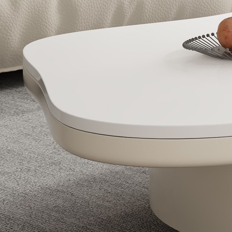 Slate Top Coffee Table Abstract Coffee Cocktail Table with Storage Drawers
