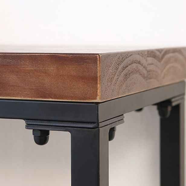 Antique Finish Console Accent Table Mid-Century Modern Console Sofa Table