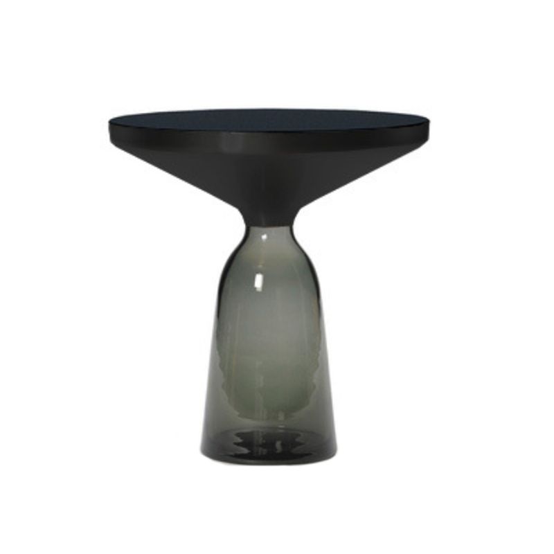 Pedestal Base Round Modern Style Glass Table with Coffee Table