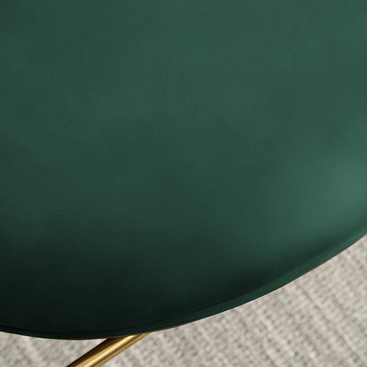 Nordic Cushioned Dining Chair 33"H King Louis Back Side Chair with Metal Base for Restaurant