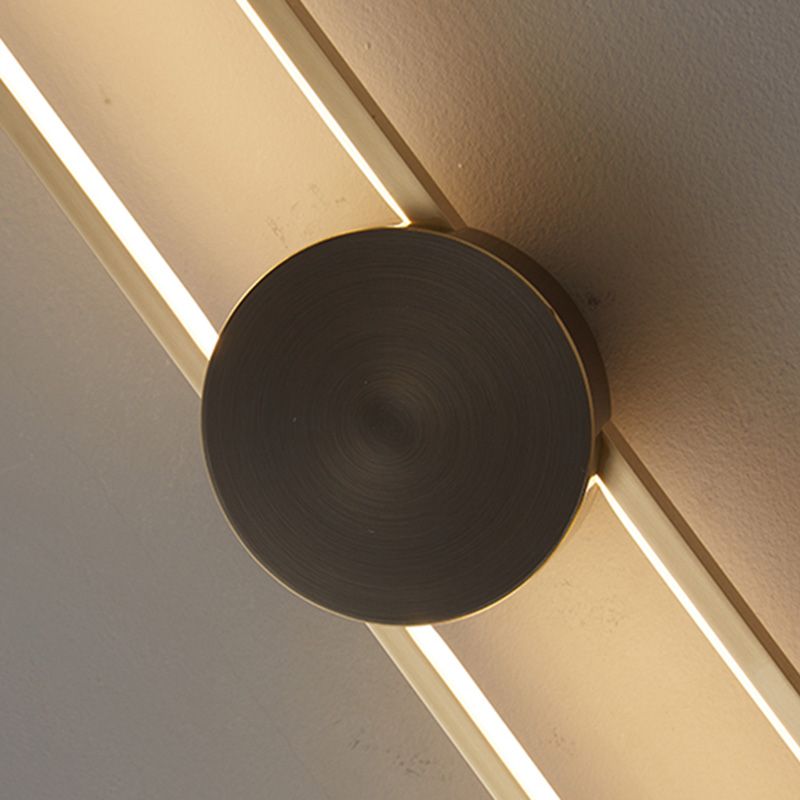 Oval Wall Lighting Fixture Modern Style LED Metal Wall Mounted Lighting for Living Room