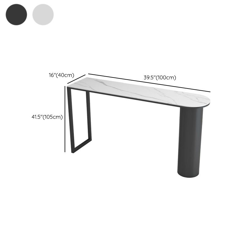 Free Form Stone Bar Dining Table Modern Bar Height Pub Table for Living Room