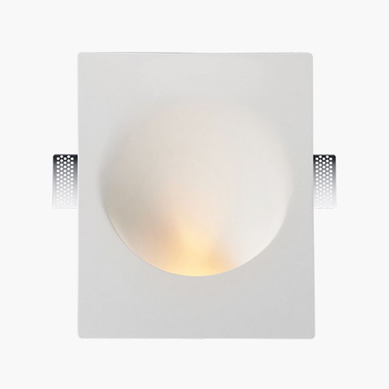 Gips eingebettete LED -Wandleuchten stilvolle minimalistische weiße Wandleuchte für den Flur
