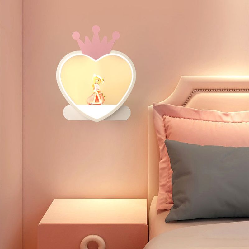 Metal Wall Lights Modern Style 1 Light Wall Sconce for Children's Room