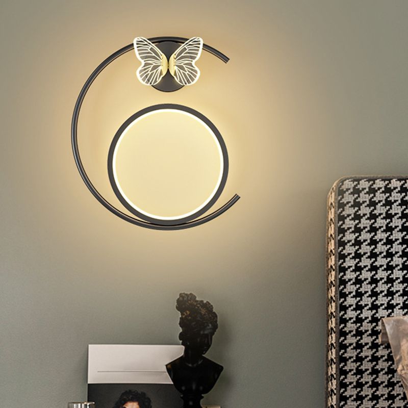 Modern Simple Wall Mount Light LED Wall Sconce Light with Acrylic Shade for Bedroom