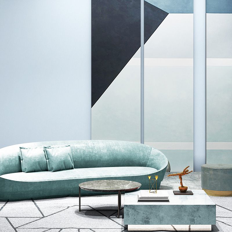 Plain Wallpaper Simplicity Beautiful Blank Wall Covering in Pastel Blue, 31' x 20.5"