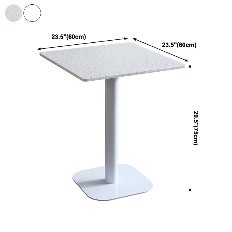 Industriële stijl eettafel voetstuk eetkamercollectie, 23,6 "l x 23.6''w x 29.5" h