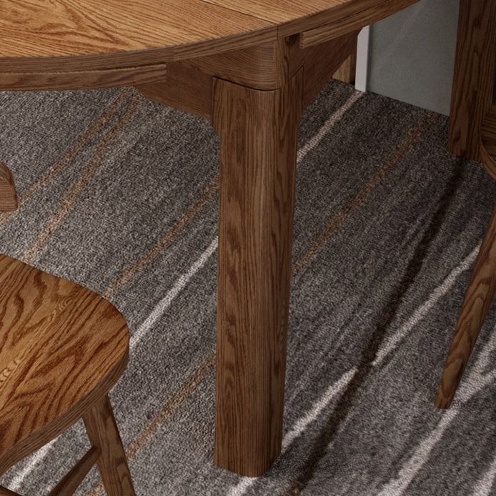 Modern Kitchen Wooden Dining Furniture Set with Round Table Formal Dining Room Table Set