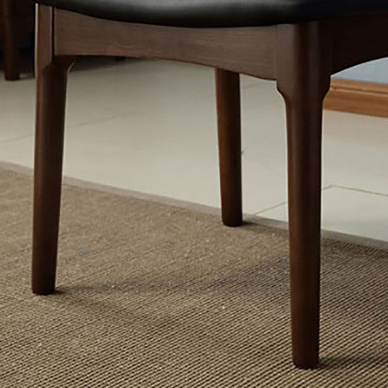 PU Leather Dining Chairs Industrial Design Open Back Dining Side Chair