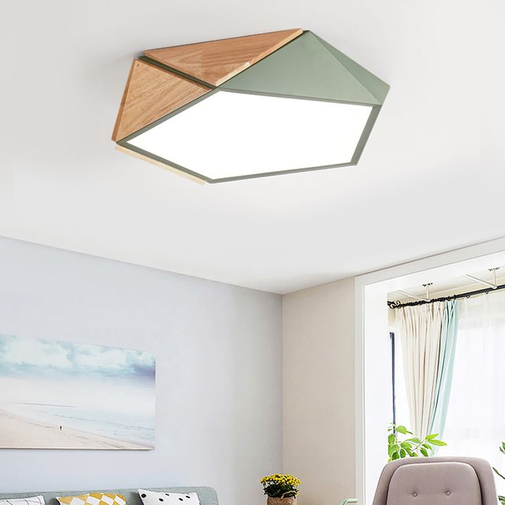 Luminaires encastrés géométriques Luminaire encastré en bois moderne