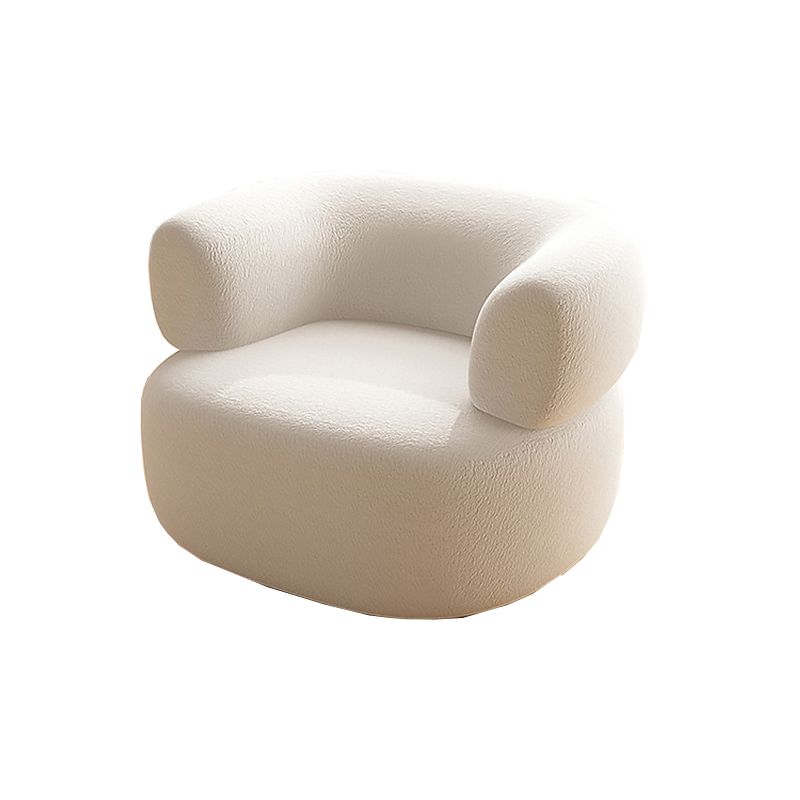 Contemporary Curved Sofa Sloped Arm Sofa with Tight Back for Living Room