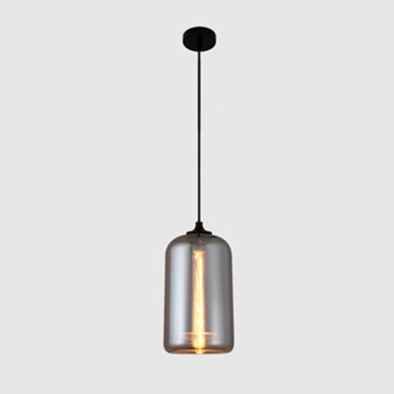 1 luminaire de suspension en verre industriel léger léger pour restaurant