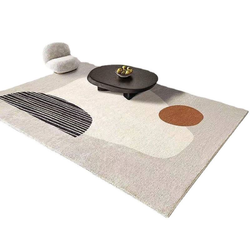 Modern Style Rug Abstract Pattern Rug Stain Resistant Rug for Home Decor