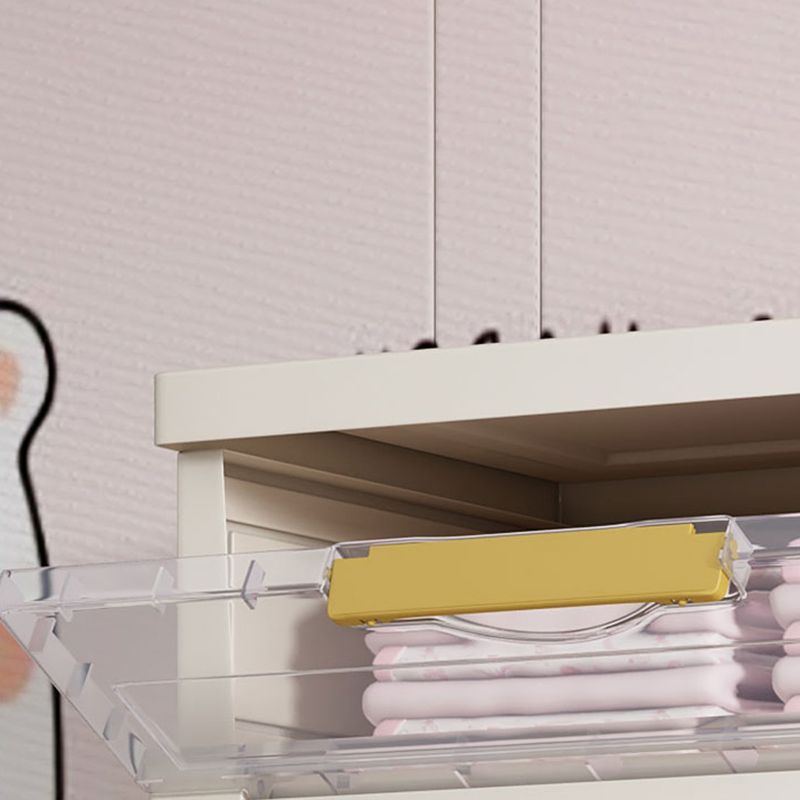 Hinged Wardrobe Closet Contemporary Plastic Storage Cabinet for Home