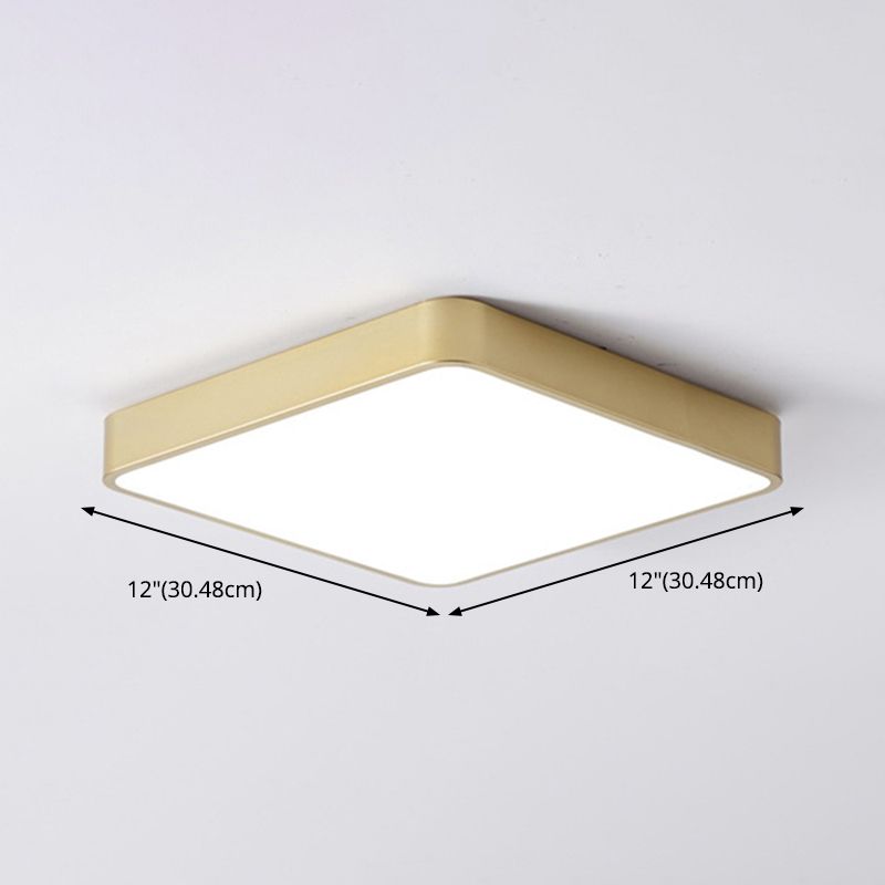 Modern Style Aluminum LED Flush Light Bedroom Ceiling Mounted Light with 1 Light