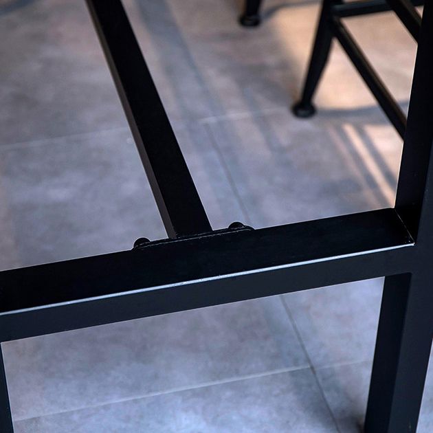 Industrial Bar Table Set 1/4/7/9 Pieces Solid Wood Pub Table Set for Indoor