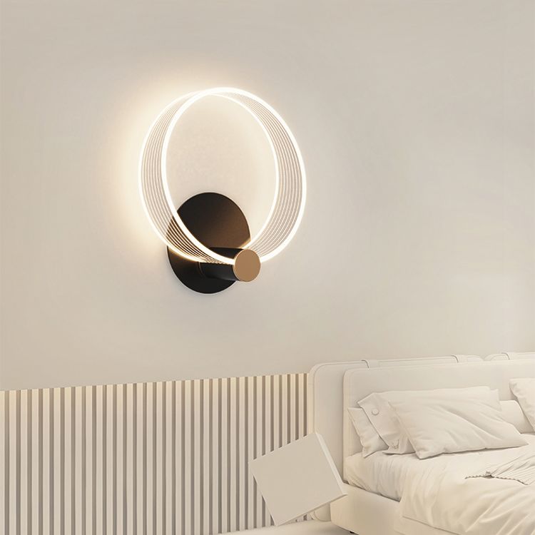 Zeitgenössische Metall-LED-Wand montierte Beleuchtung 1 Lichtwandleuchten für Wohnzimmer