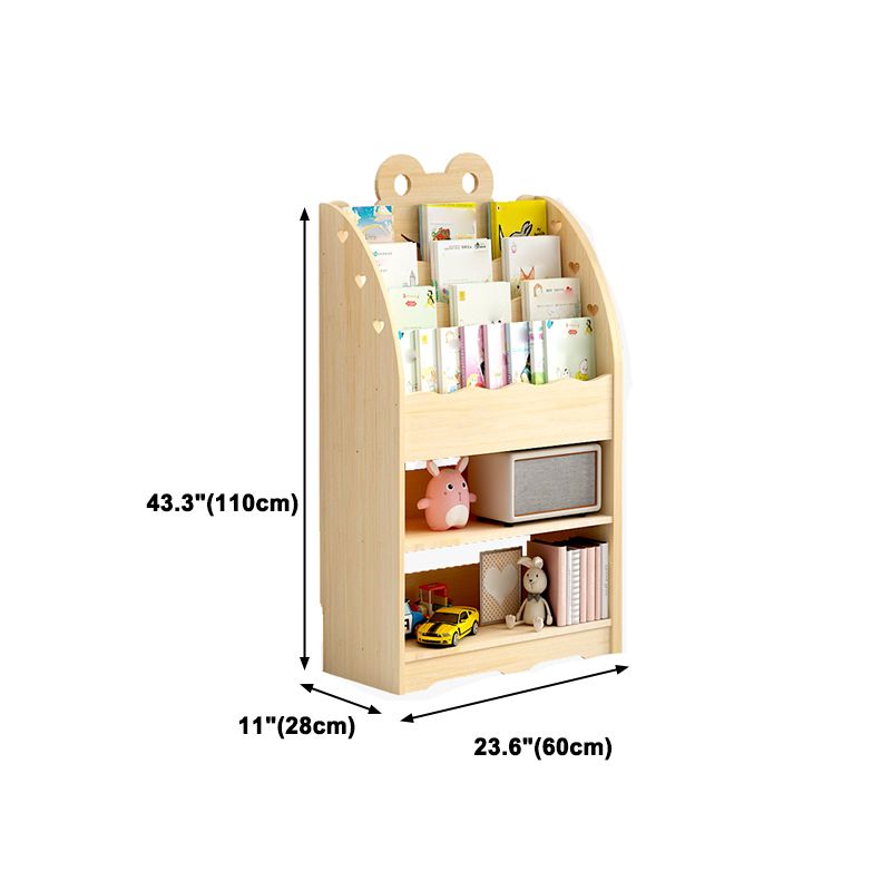 Modern Style Bookcase Solid Wood Bookshelf for Home Office Use