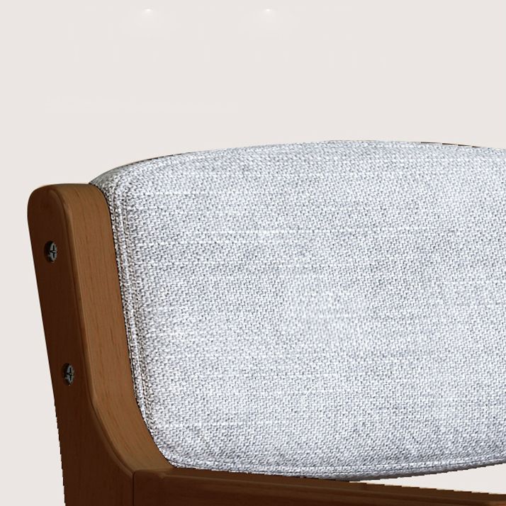 Modern Dining Chairs Open Back Dining Arm Side Chair with Wooden Legs