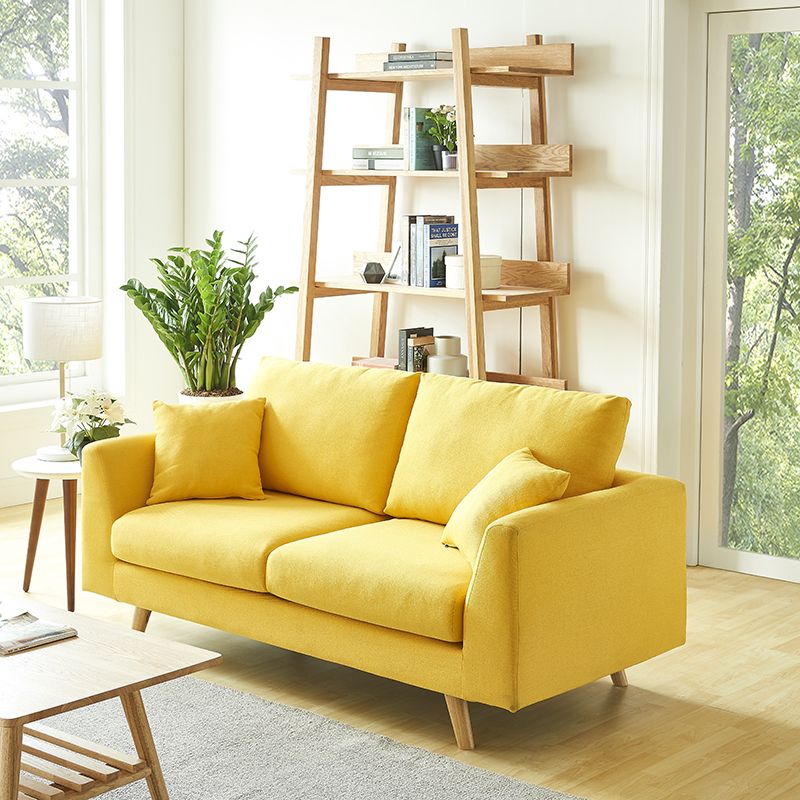 Contemporary Tuxedo Arm Sofa Cushions Fabric Standard Seating