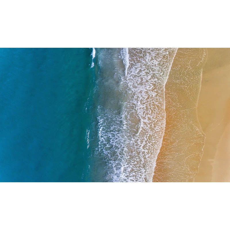 Tropical Photography Wallpaper Bedroom Peel and Stick Sea Stain Resistant