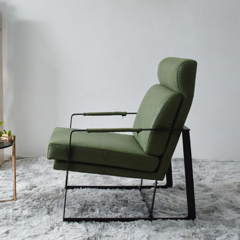 Square Arms Included Chair 31.49" Wide Armchair with Loose Back