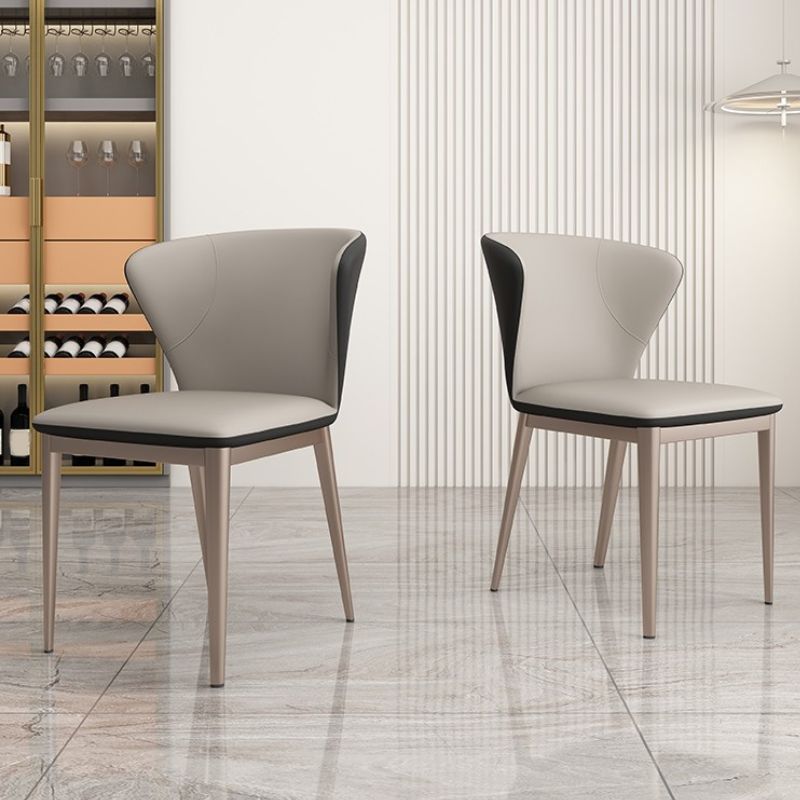 Upholstered Dining Side Chair Wingback Armless Dining Room Chair