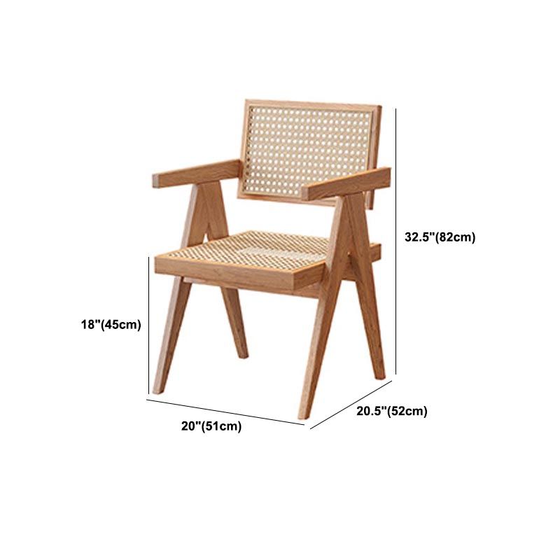 Rectangle 1/2/5/7 Pieces Dining Set Acrylic Base Dining Furniture in Natural