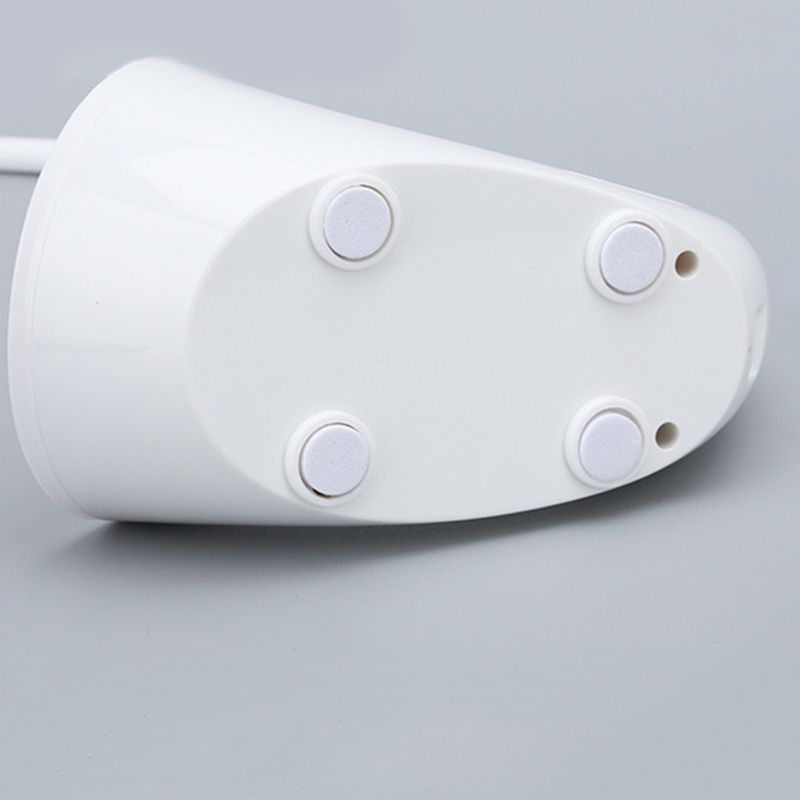 Plastic Flexible Arm Desk Lamp Minimalist LED Rechargeable Reading Light with Touch Control