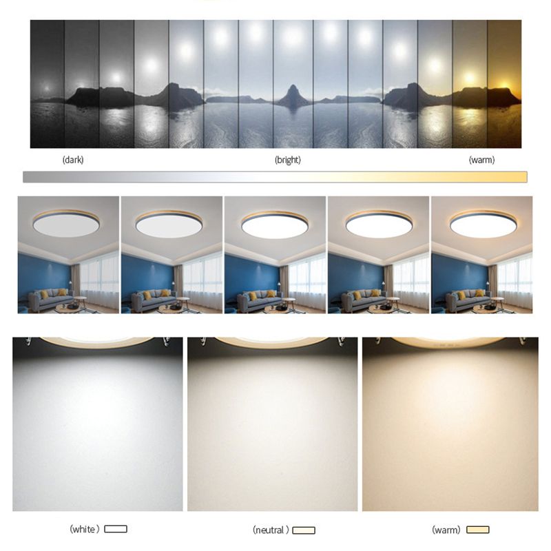 Ultrathin Round Hallway Flush Light Fixture Acrylic LED Macaron Ceiling Mounted Lamp